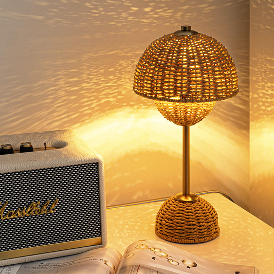 Lumio – Bamboe Tafellamp Natuurlijke LED Designlamp voor Warme Sfeerverlichting