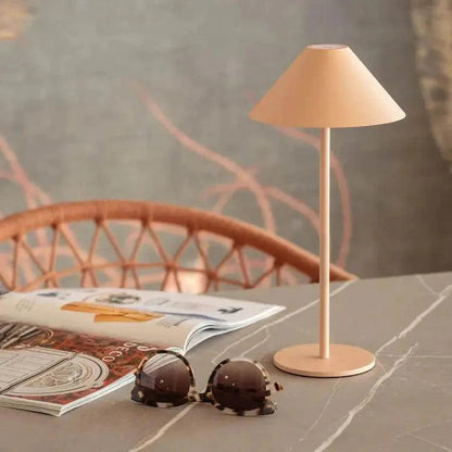 Lumio - Japandi Draadloze waterdichte tafellamp met dimbaar warm licht