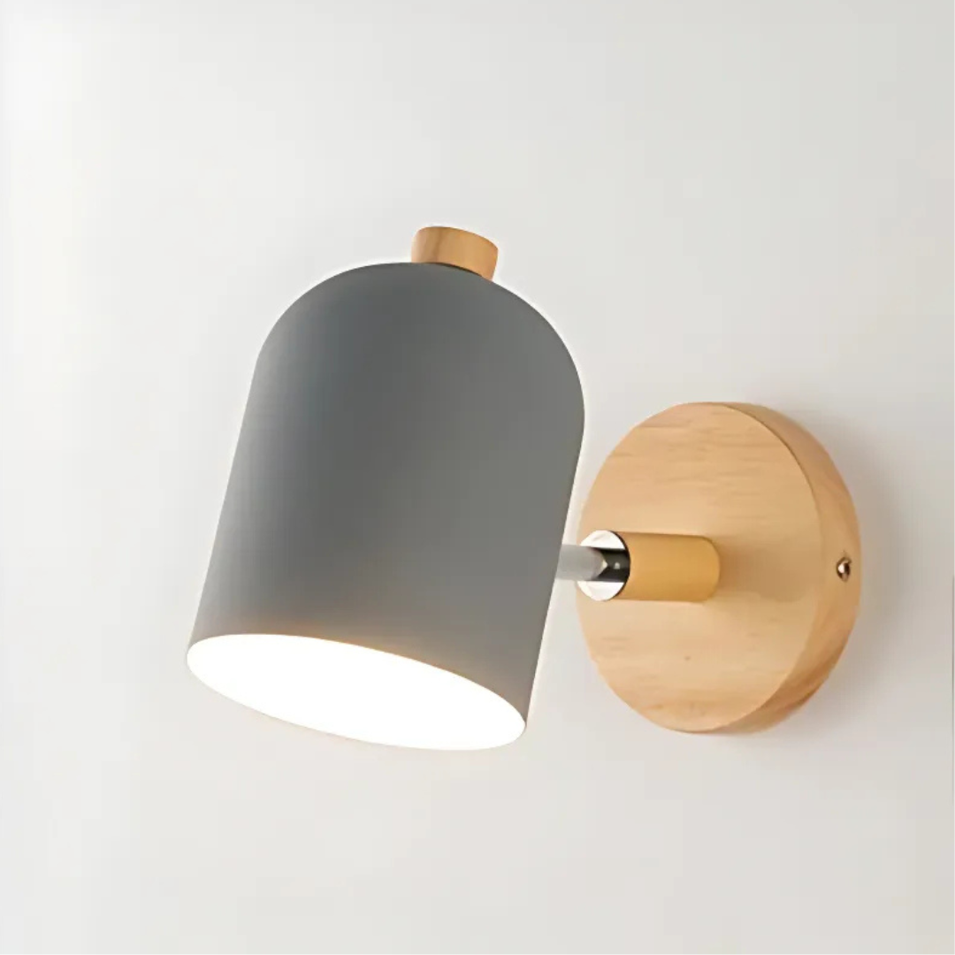 Lumio - Scandinavian Wood LED wandlamp met warm licht