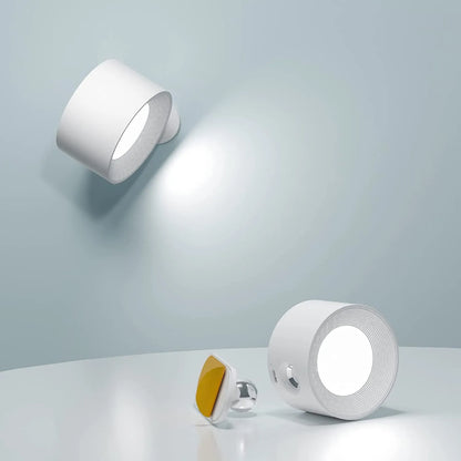 Lumio - Scandinavische draadloze wandlamp met 360° rotatie en dimfunctie