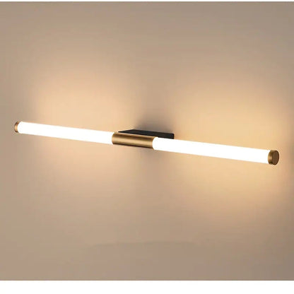 Lumio - Moderne lineaire LED wandlamp van roestvrij staal en acryl