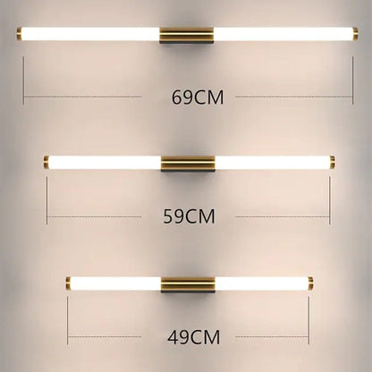 Lumio - Moderne lineaire LED wandlamp van roestvrij staal en acryl