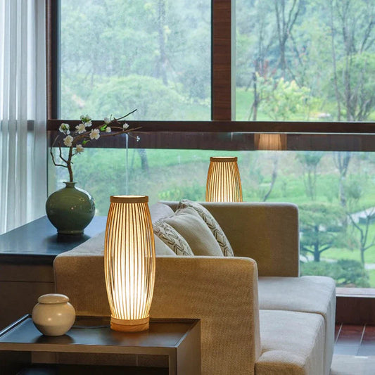 Lumio – Japanse Hanglamp Bamboe Houten Designlamp voor Serene Sfeerverlichting