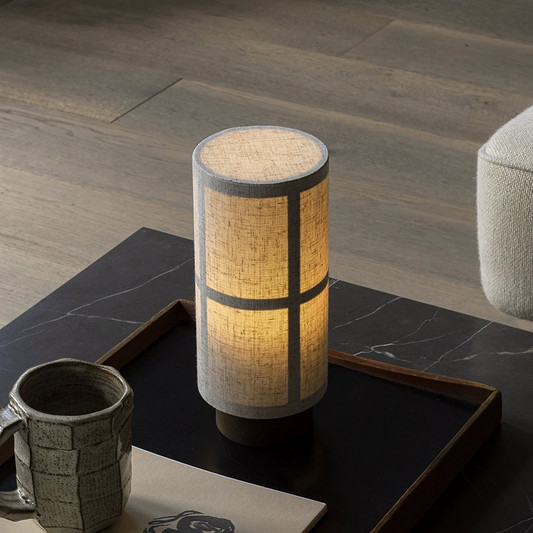 Lumio – Zijden Tafellamp Japandi Designlamp voor Warme Sfeerverlichting