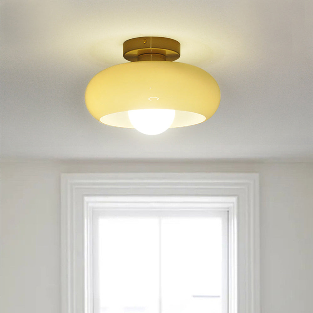 Retro Glazen Plafondlamp