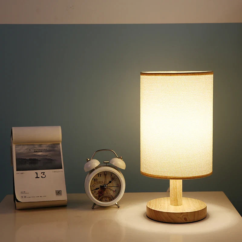 Lumio - Organic Glow Lamp van Hout & Linnen met Afstandsbediening