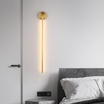 Lumio - Elegant Gouden Lineaire LED Wandlamp | Moderne Badkamerverlichting