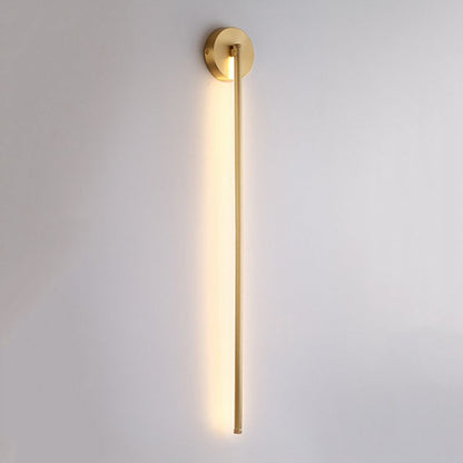 Lumio - Elegant Gouden Lineaire LED Wandlamp | Moderne Badkamerverlichting