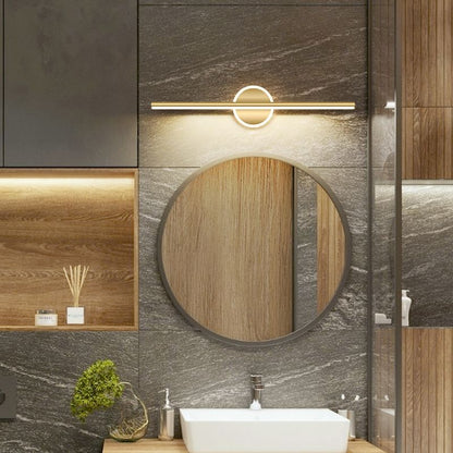 Lumio - Moderne LED wandlamp in zwart-goud met stijlvolle verlichting
