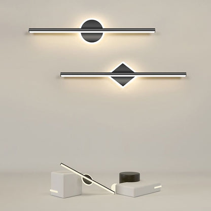 Lumio - Moderne LED wandlamp in zwart-goud met stijlvolle verlichting