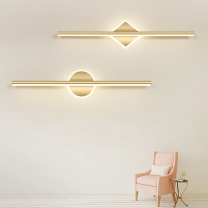 Lumio - Moderne LED wandlamp in zwart-goud met stijlvolle verlichting