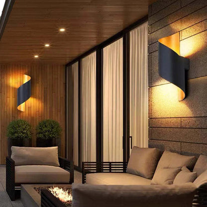 Lumio - Moderne LED wandlamp met spiraalontwerp in zwart of wit