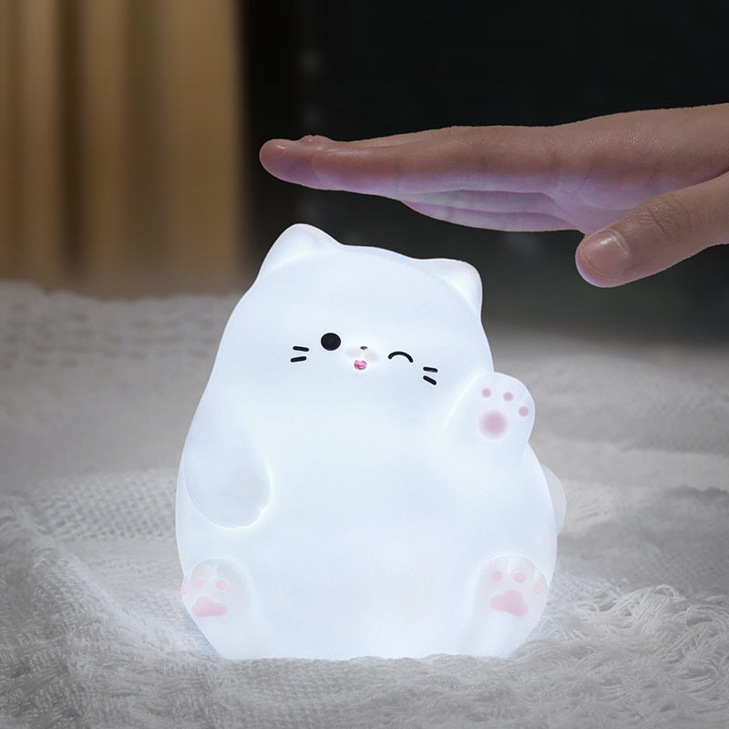 Lumio – Wapperende Kat Nachtlamp Kind LED Slaaplamp Babykamer