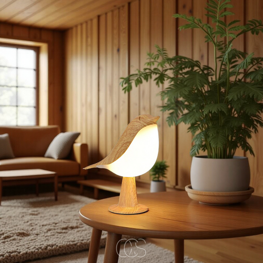 Lumio – Houten Vogellamp met Scandinavisch Design