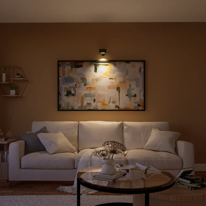 Lumio - Scandinavische draadloze wandlamp met 360° rotatie en dimfunctie