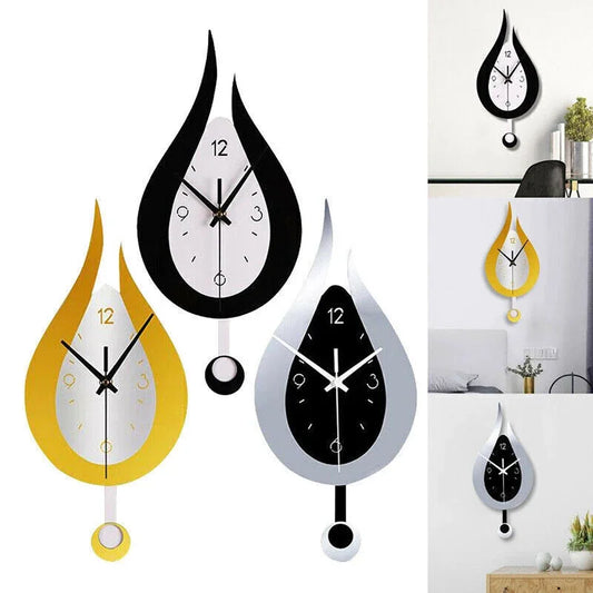 Moderne Acryl Slinger Wandklok – Stille Designklok voor Woonkamer & Slaapkamer