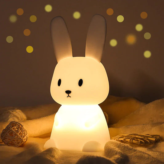 Lumio - Lief Konijn Nachtlampje met LED en Aanraaksensor