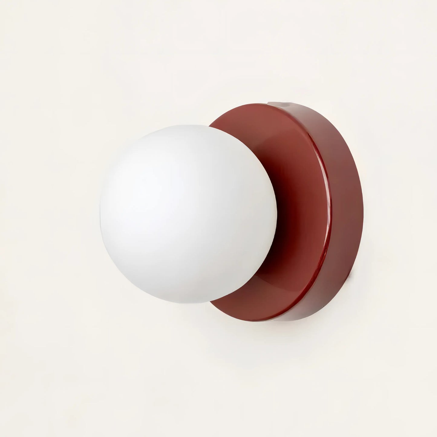 Nero - Minimalistische Scandinavische Wandlamp met Glazen Kap