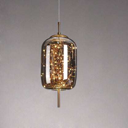 Scandinavische Glazen LED Hanglamp – Amber of Antracietgrijs