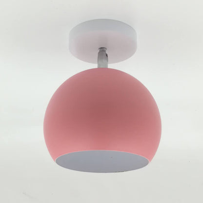 Moderne `Scandinavische Minimalistische Plafondlamp – IJzer & Hout in Meerdere Kleuren