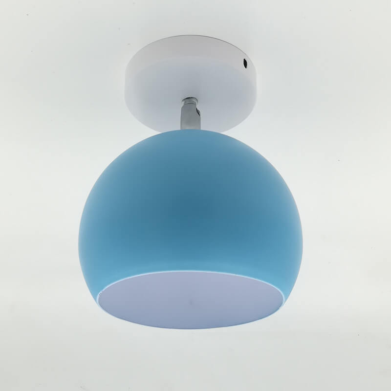 Moderne `Scandinavische Minimalistische Plafondlamp – IJzer & Hout in Meerdere Kleuren
