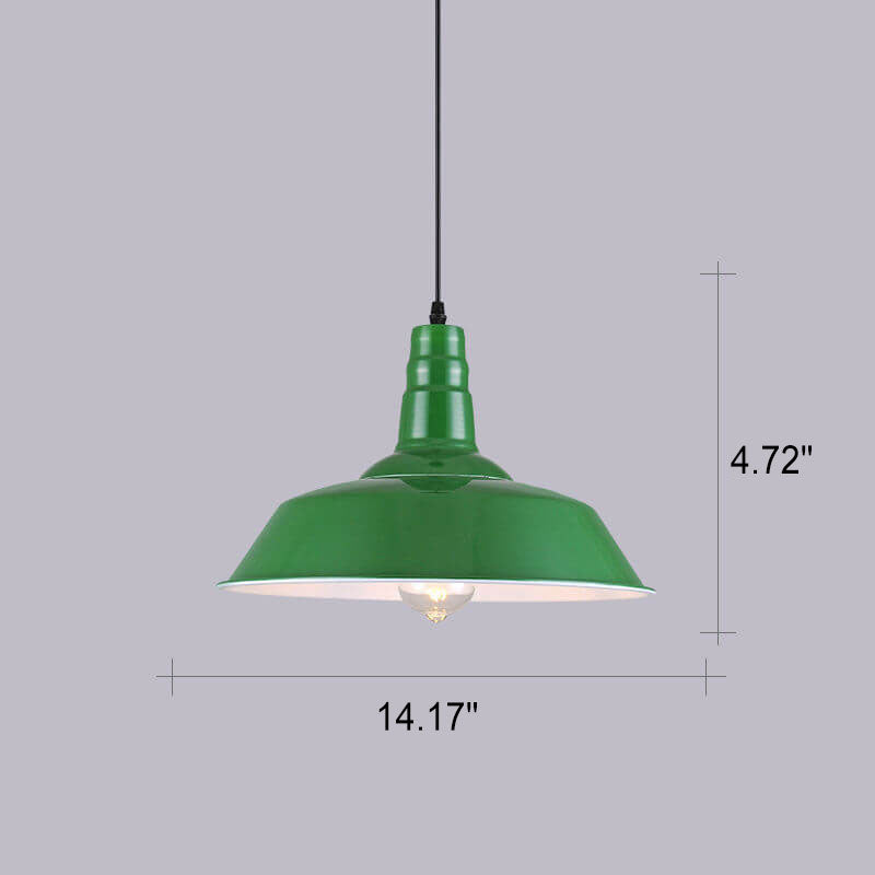 Industriële Groene Hanglamp – Meerdere Formaten