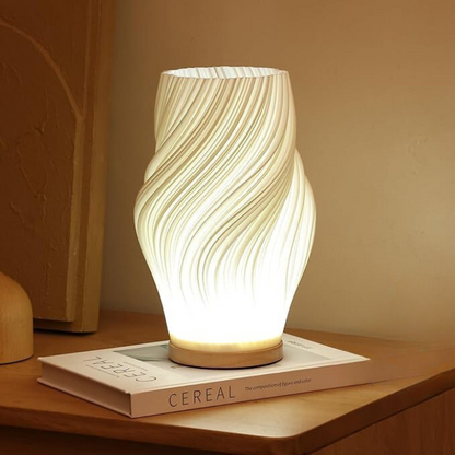 Lumio - Warme LED Tafellamp met Dimbare Functie & Elegant Golfdesign
