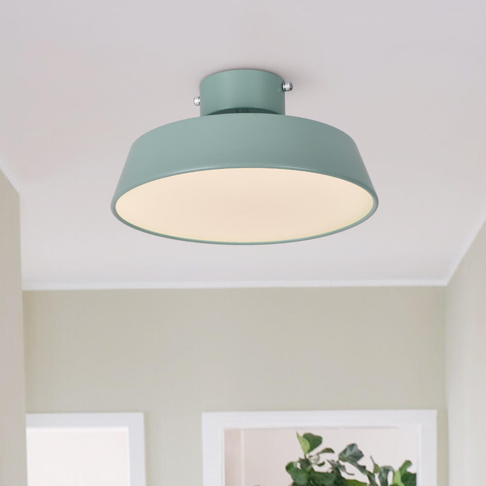 Fjërgge – Scandinavische LED Plafondlamp met Acryl Kap (Groen/Blauw, 3000K Warm Wit)