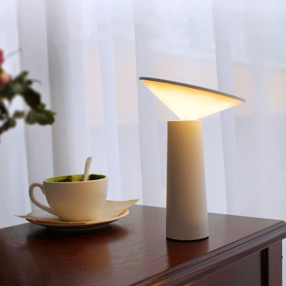 Lumio - Japandi Minimalistische Draadloze Tafellamp met 360° Rotatie