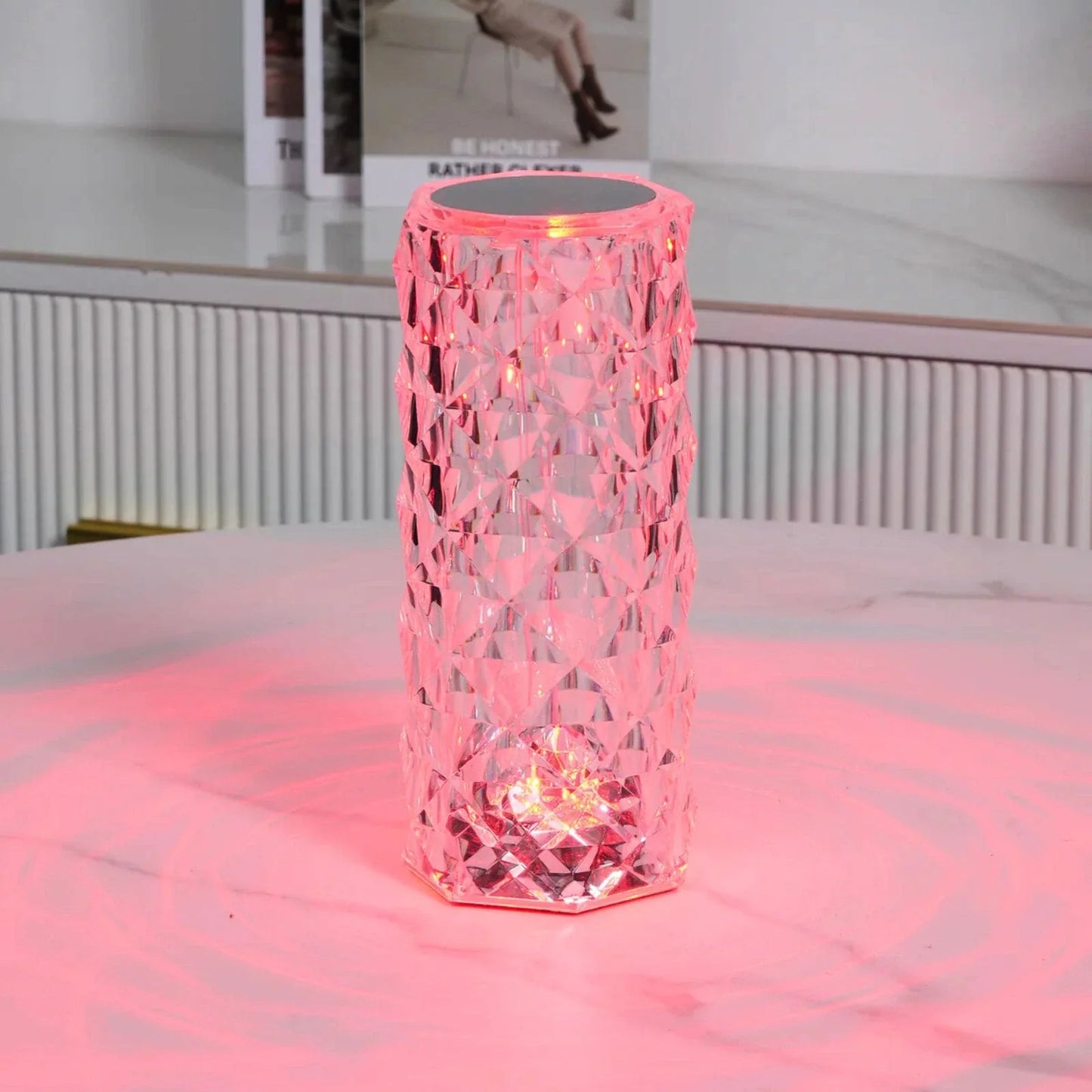 Baso – Sparkling Crystal Touch Tafellamp met Afstandsbediening & 16 Kleuren