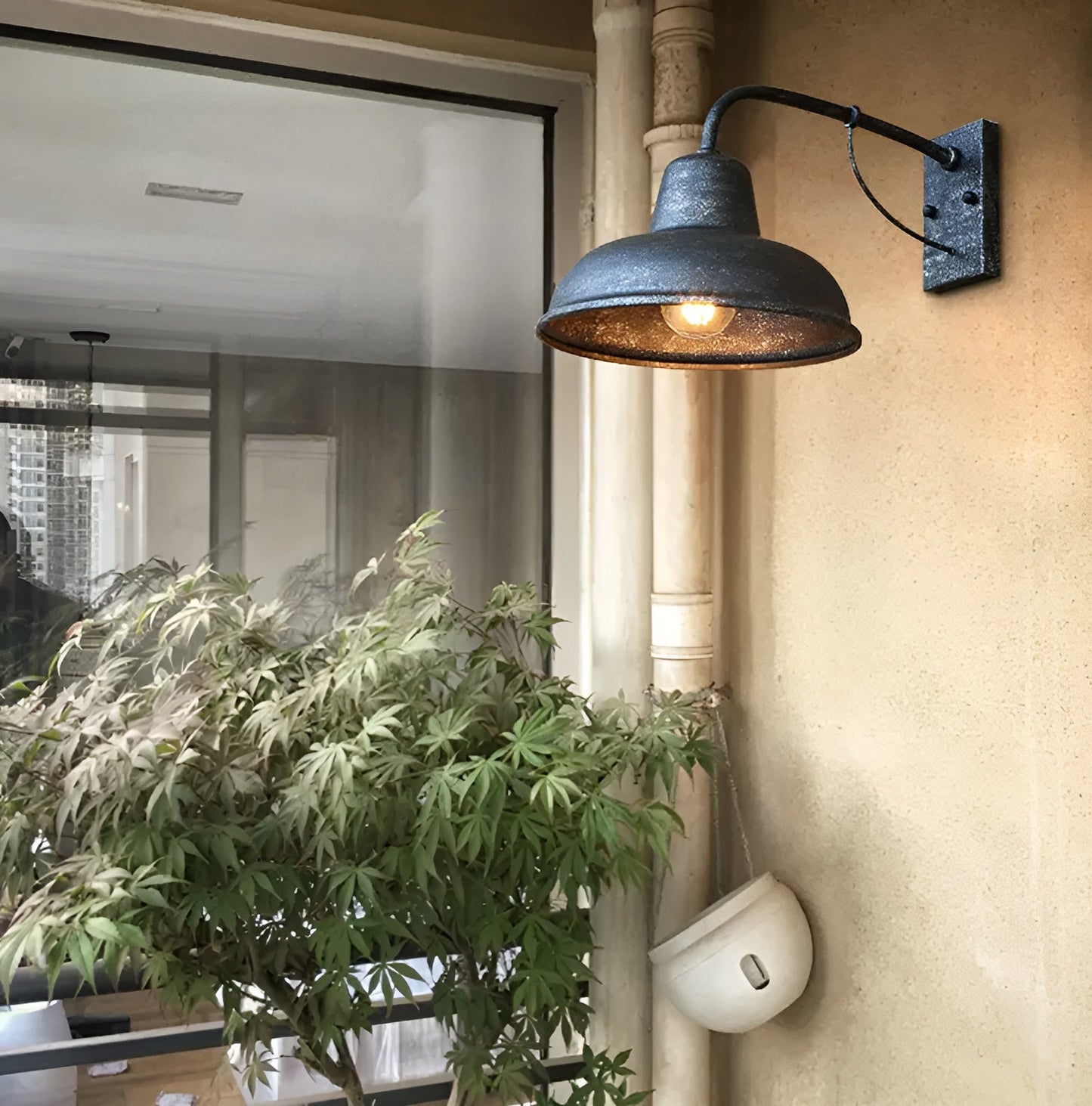 Lumio - Vintage industriële wandlamp van ijzer voor een traditionele sfeer