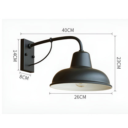 Lumio - Vintage industriële wandlamp van ijzer voor een traditionele sfeer