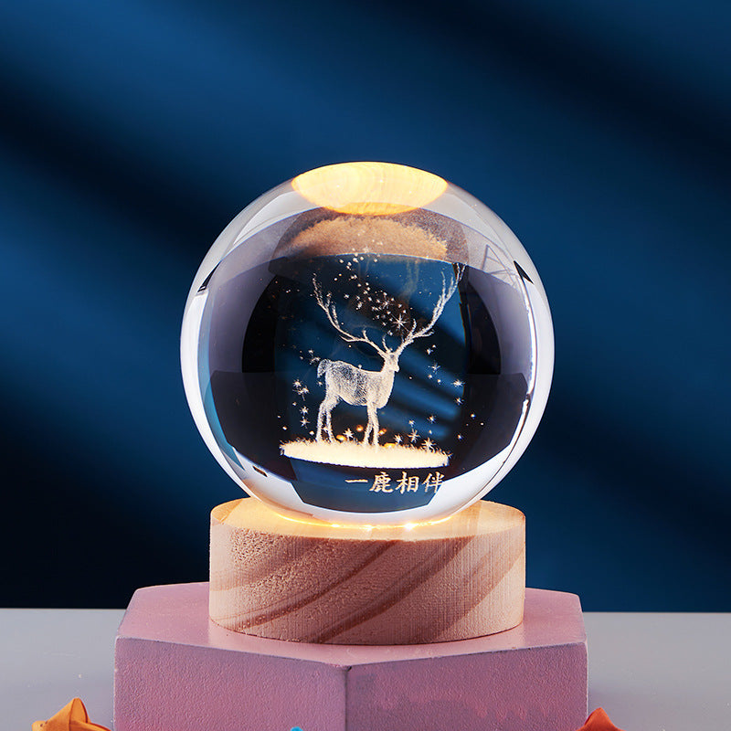 Spatio – Orb 3D Kristallen Nachtlamp