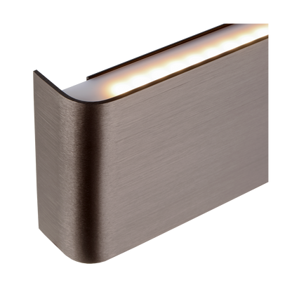 Brillo – Rechthoekige Wandlamp met Geïntegreerde LED & Brons Afwerking