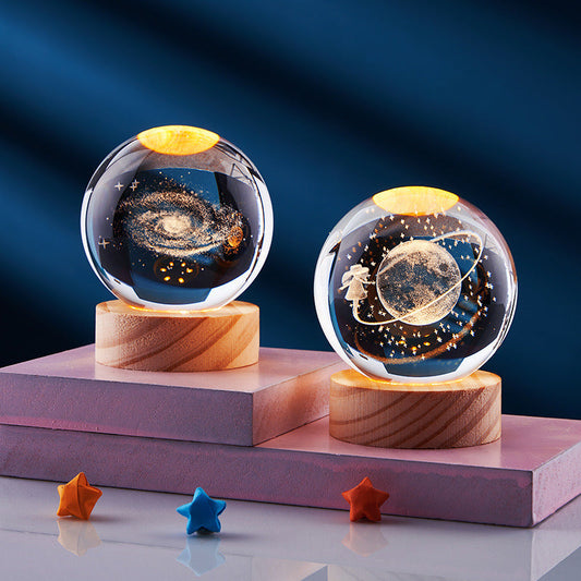 Lumio – Orb 3D Kristallen Nachtlamp
