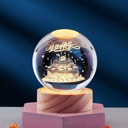 Spatio – Orb 3D Kristallen Nachtlamp