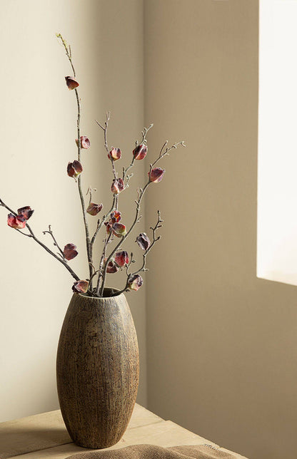 Japandi Dark Ceramic Vases