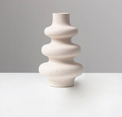 Lumio – Japandi Keramische Vaas Minimalistisch Design in Beige