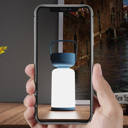 AquaGlow – Waterdichte Draagbare LED Tafellamp in Modern Cilinderontwerp