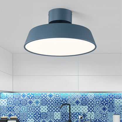 Fjërgge – Scandinavische LED Plafondlamp met Acryl Kap (Groen/Blauw, 3000K Warm Wit)