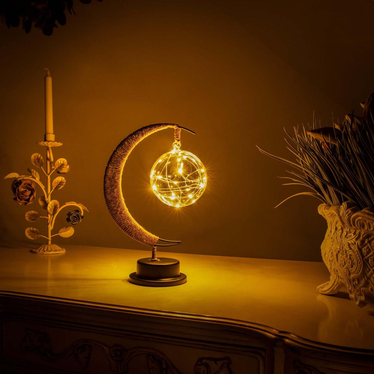 Lunia – Glas LED Tafellamp met Warm Licht