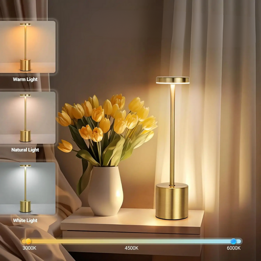 Lumio – Elegante H-Vormige LED Designlamp met USB-C Oplaadfunctie