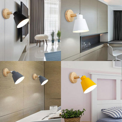 Lumio – Scandinavische Wandlamp van IJzer & Hout